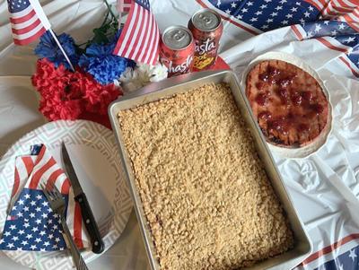 My Leader Yummy: Grilled Ham Slice with Ruby Apricot Sauce and Oatmeal Carmelitas Cookies