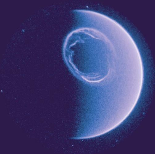 New spacecraft captures burst of aurora around the North Pole