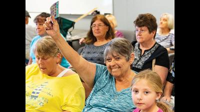 At the 2019 West Side Senior Expo, Thelma Alexander, left, won a game of bingo alongside granddaughter Breanna Alexander of Pevely. This year, there will be two games of bingo at 9 a.m. and 10 a.m.
