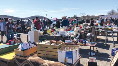 About 10,000 shoppers typically attend the Eureka Chamber of Commerce’s annual Garage Sale and Swap Meet.