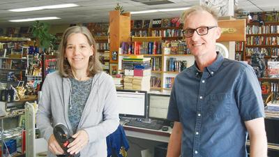 Kendall and John Gilbert, owners of Books Galore in Festus.