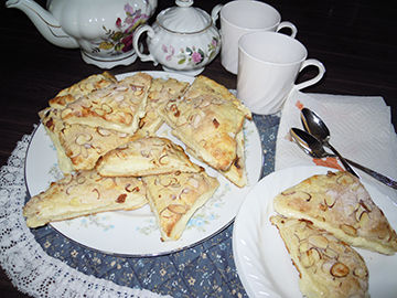Cheese and Almond Triangles