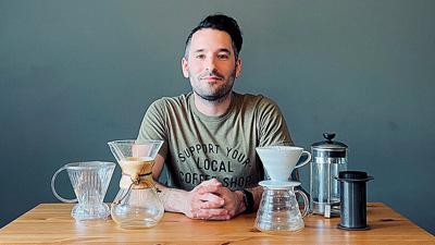 Jonathan Goldstein has started Conductor Coffee, a bean-roasting company in De Soto.