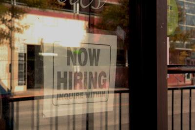 Now hiring sign Columbia teen employment