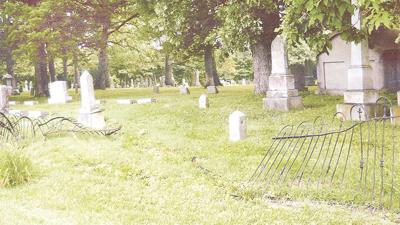 A fence at the Hillsboro Community Cemetery was damaged by vandals.