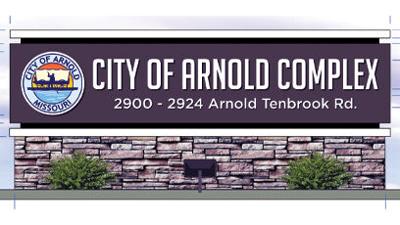 Arnold public works sign