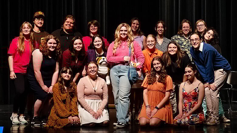 The cast of Fox High School’s “Legally Blonde The Musical Jr.”