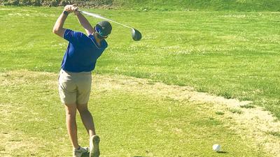 Jack Prince playing at a Ste. Genevieve golf tournament.