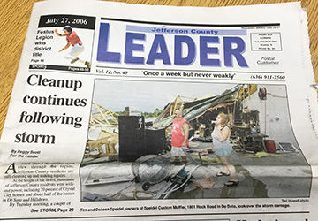 10 years ago, cleanup continues following storm