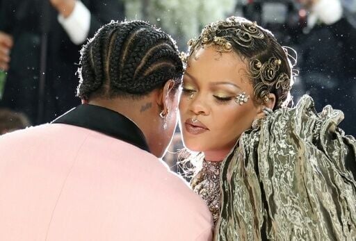 Rihanna and A$AP Rocky were among the last to arrive at the Met Gala