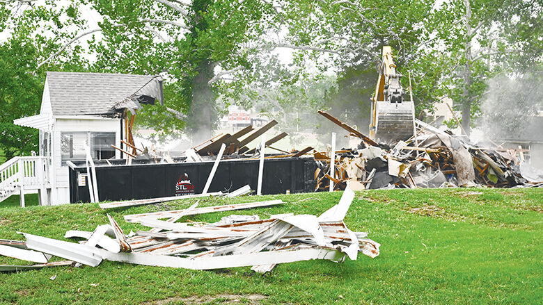 Demolition began on Aug. 1 on the houses, which are located behind Herculaneum High School.