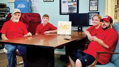 From left, Jack Ginnever, treasurer; Clayton Loughary, head docent; Jessica Hamlin, president; and Shanon Hamlin, board member.