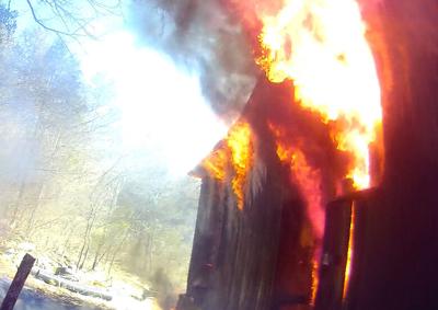 Fire destroys barn at church camp southwest of De Soto