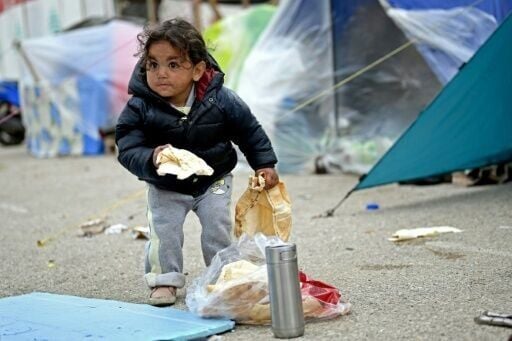 Fighting in Lebanon has sent displaced people, including young children, scrambling to unofficial camps in the capital Beirut