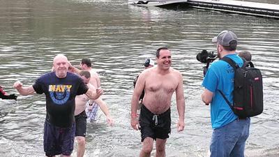 Scott Barthelmass after plunging