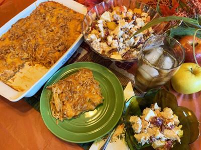 After-Thanksgiving Turkey Casserole, Turkey Fruit Salad