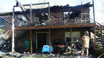 A home on Edgewood Drive in the Georgetown subdivision west of Festus was damaged by fire today.