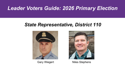Voters guide: 2026 Primary election state rep. dist. 110