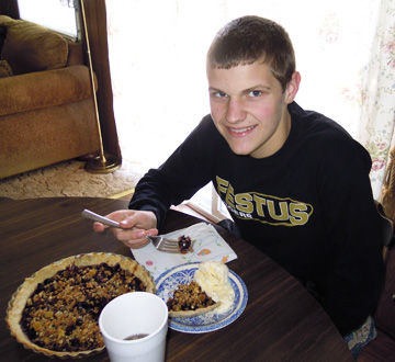 Kathleen Brotherton's grandson, Sam, 16, a sophomore at Festus High School