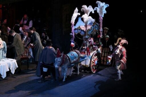 In Act II of "La Boheme," Wanda joins hundreds of performers including diners, shoppers and vendors in a street market scene