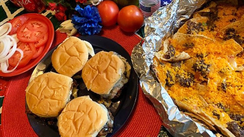 BBQ Bacon Burgers, Picnic Taco Nachos