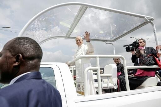 The pope will deliver mass at Doula's 50,000-seater Japoma Stadium