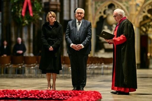 Germany's President Frank-Walter Steinmeier and his wife Elke Budenbender are on a three-day state visit