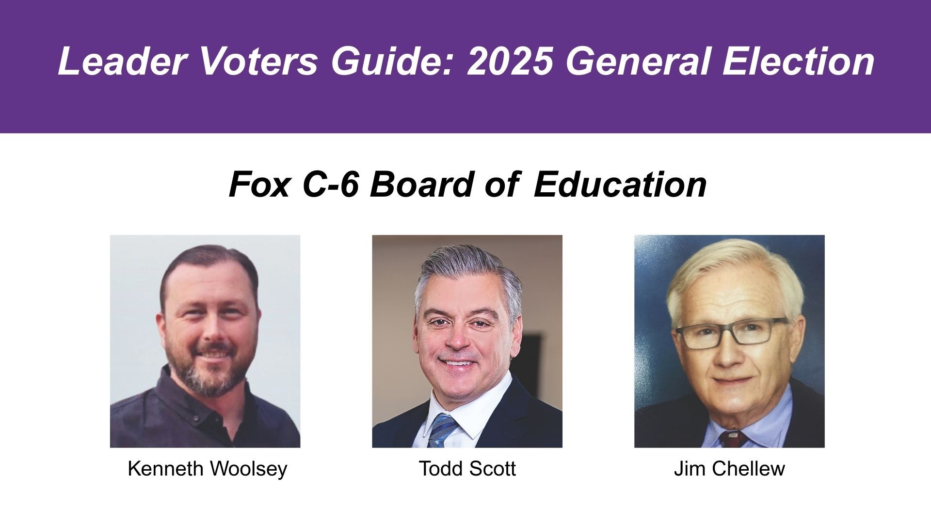 Three seek two seats on Fox school board | Elections