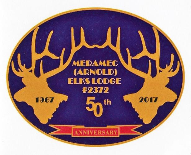 Meramec Arnold Elks 50th anniversary logo