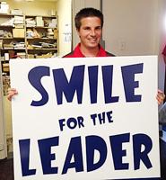 Smile for the Leader camera