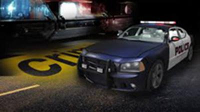 crime and police car