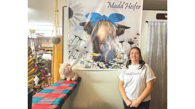Anna Hearst, who loves Highland cows, opened the Madd Heifer shop to sell locally made crafts.