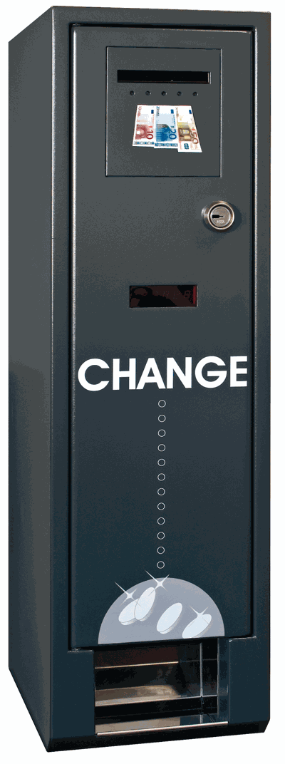 wall-mounted coin machine