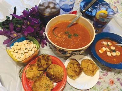 My Leader Yummy: Manhattan Clam Chowder and Crab Cakes