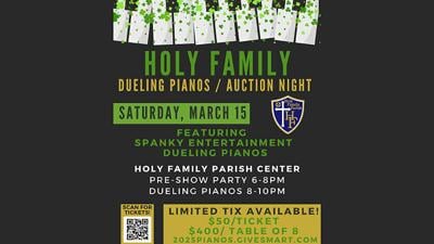 An individual ticket costs $50 and a table of eight costs $400.