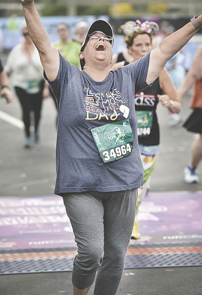 Laura 10K finish line.jpg