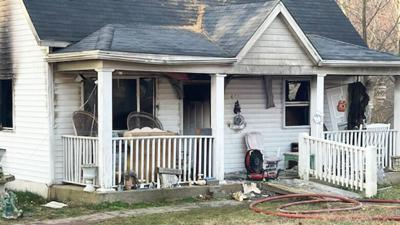 This home on Valley Place in De Soto was damaged by a recent fire.