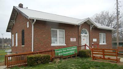 Ozark Food Pantry building, 1 Sunset Park, in Sunset Park, Festus.