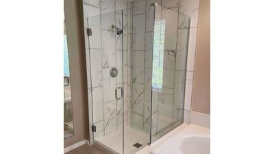 Presleys Glass works on residential and commercial projects, which includes installing glass showers in people’s homes.