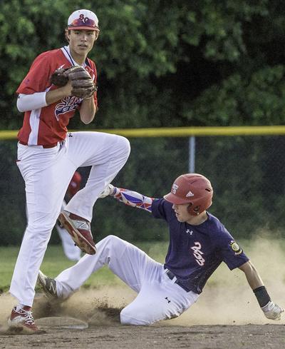 Matt Rosen safe at second