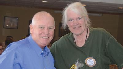 Don Wilson, left, with Carl Van Alystine at an Arnold Rotary Club event