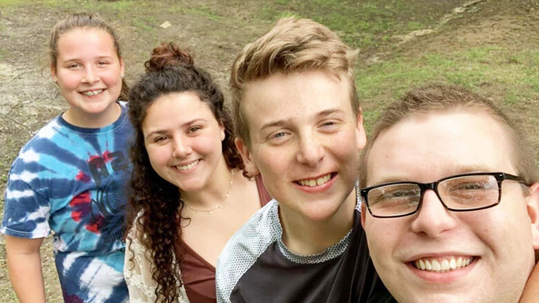 Karli Payne and her siblings