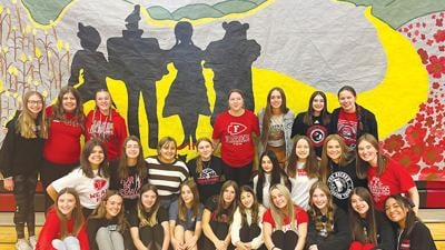 Fox High School Student Council members have created backdrops inspired by the movie “The Wizard of Oz” to decorate the school for homecoming.