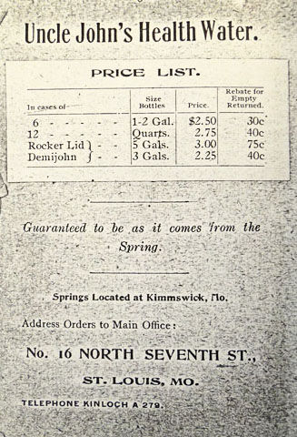 Uncle John's Health Water