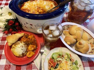 Italian Smothered Cube Steaks, Garlic Bread Twists