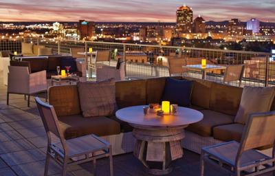 Rooftop lounge at Hotel Parq Central