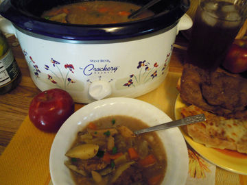 Hearty Steak and Mushroom Soup