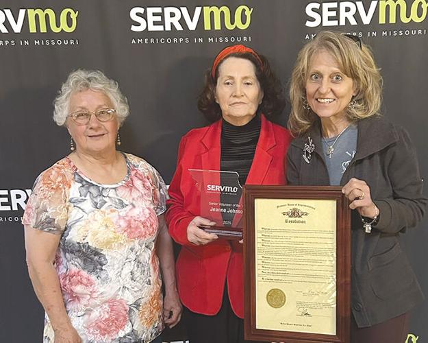 From left are Emma Lou Wassman, Jeanne Johnson and Ride On St. Louis CEO Marita Wassman.