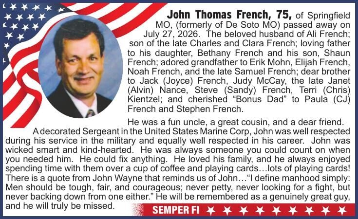 John Thomas French, 75, Springfield