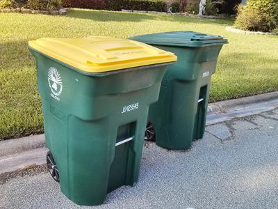 trash cans